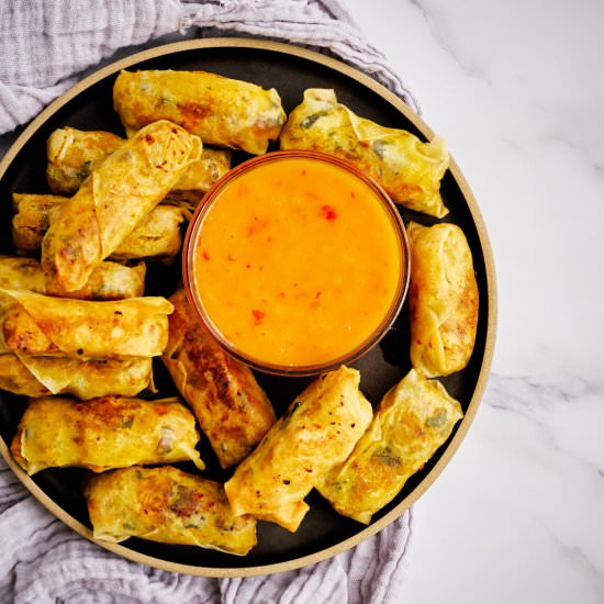 Kabocha Squash Egg Rolls