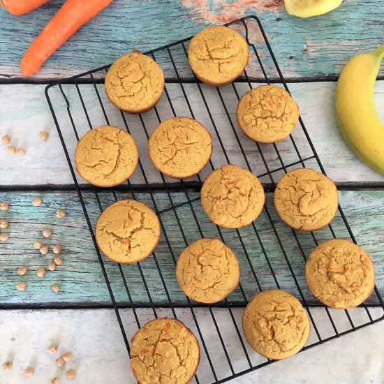 Healthy Carrot Cake Muffins