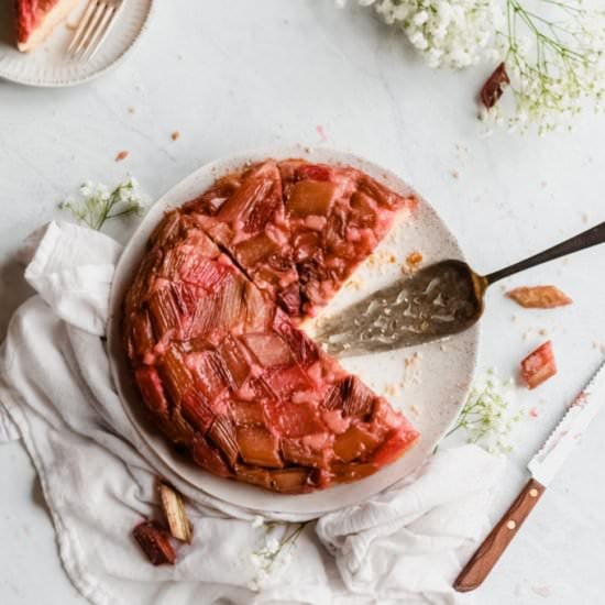 Rhubarb Upside Down Cake