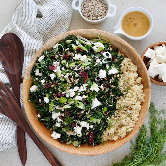 Kale Salad with Cranberries