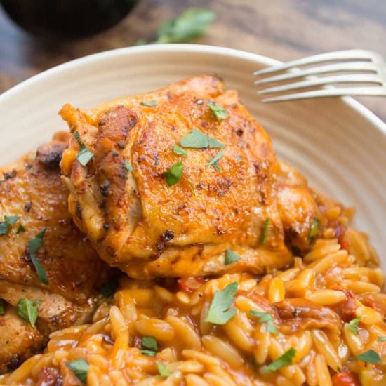 One Pot Chicken Orzo