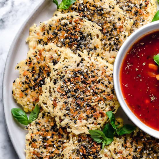 Everything Parmesan Crisps