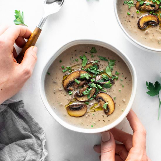 Homemade Cream of Mushroom Soup