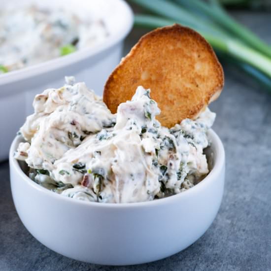 Easy Bacon Spinach Dip