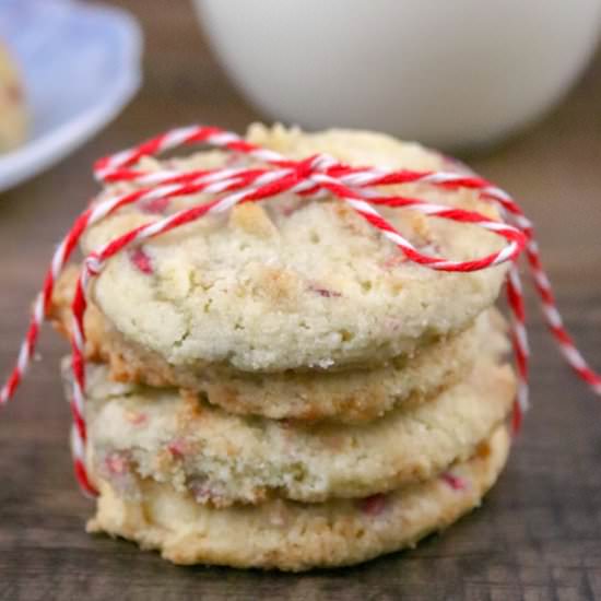 Keto Raspberry Shortbread Cookies
