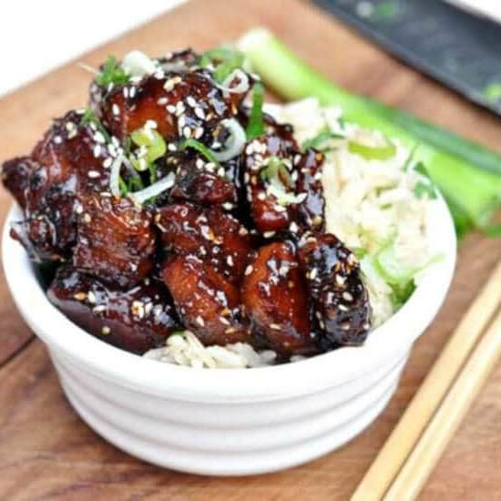 Twice Cooked Sticky Pork Belly