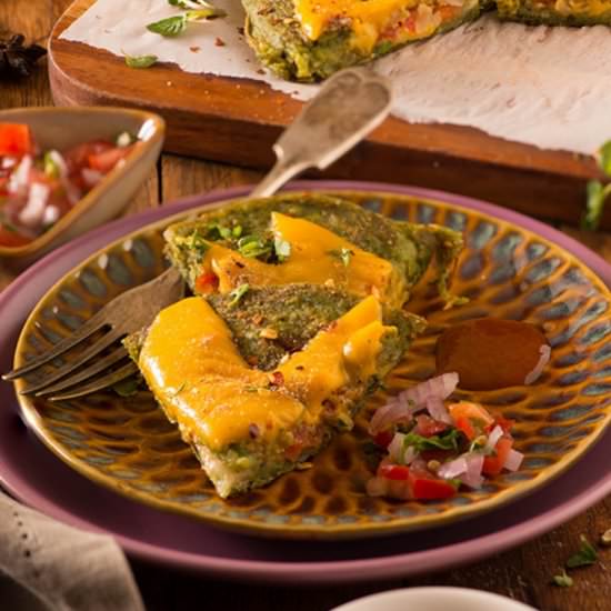 Moonglet or Lentil Pancake Pizza
