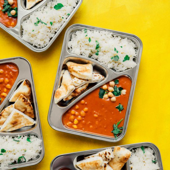 Chickpea Tikka Masala Meal Prep