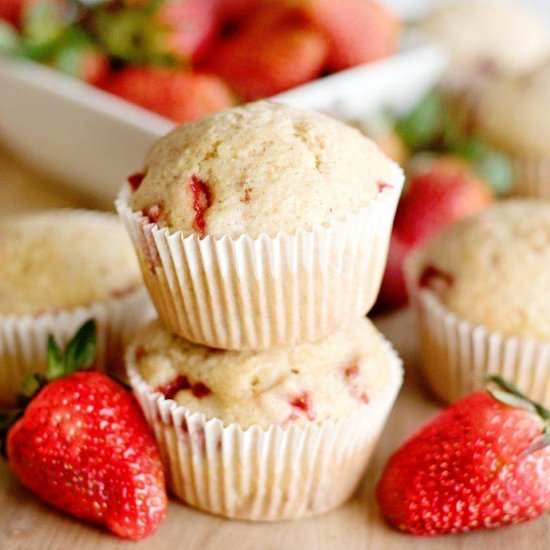 Easy Keto Strawberry Muffins