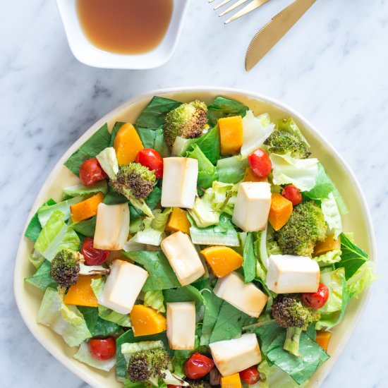 Tofu Salad with Yuzu Dressing