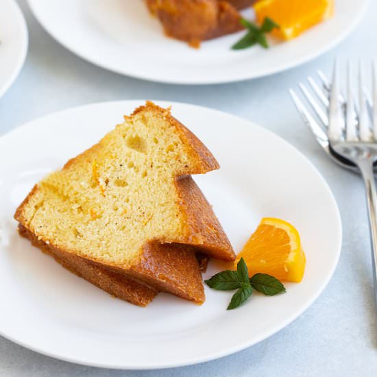 spiced orange rum cake