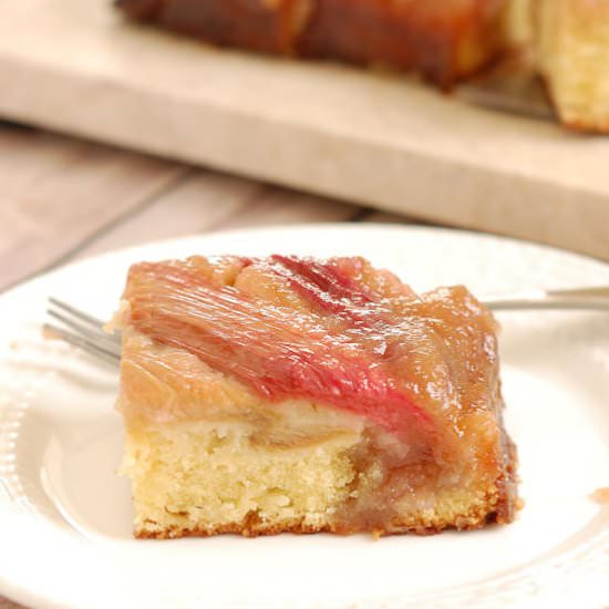 Rhubarb Upside Down Cake