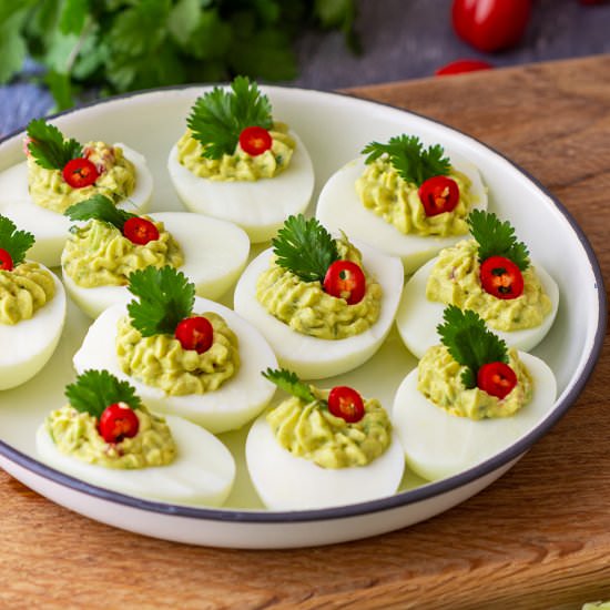 guacamole deviled eggs