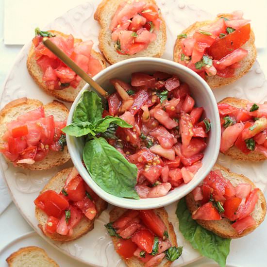 Easy bruschetta appetizer