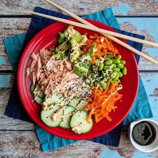 Spicy Salmon Sushi Bowl