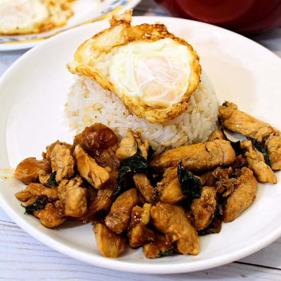 Chicken Basil Thai Style