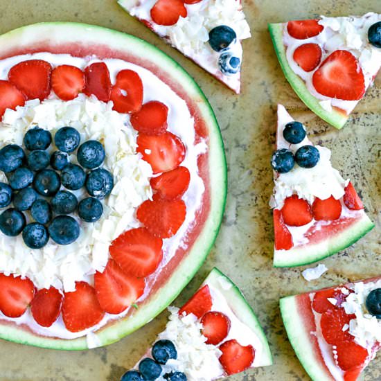 Dairy Free Watermelon Pizza