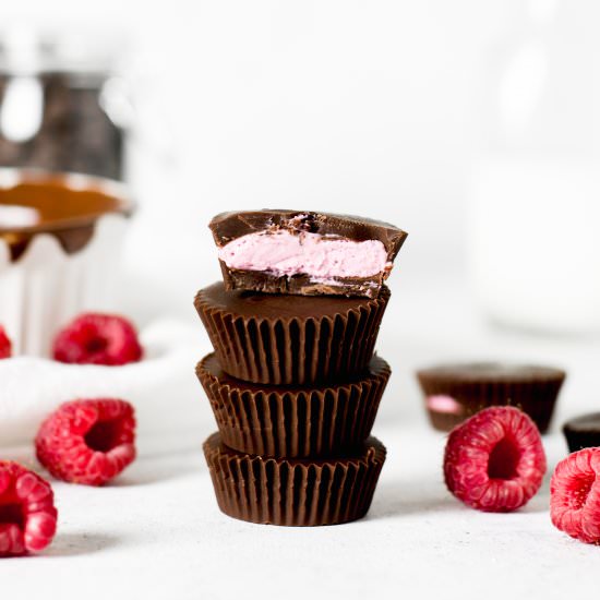 Mini Chocolate Raspberry Cups
