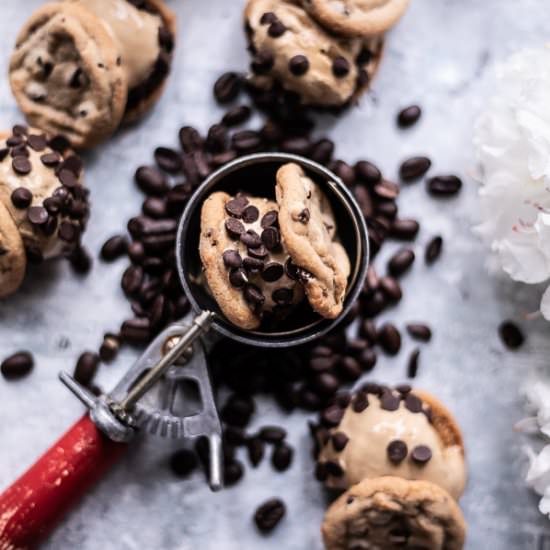 Mini Coffee Ice Cream Sandwiches.