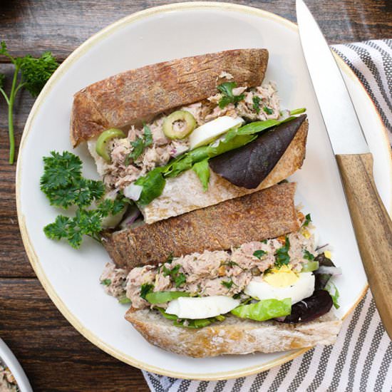 Mediterranean Tuna Salad with Egg