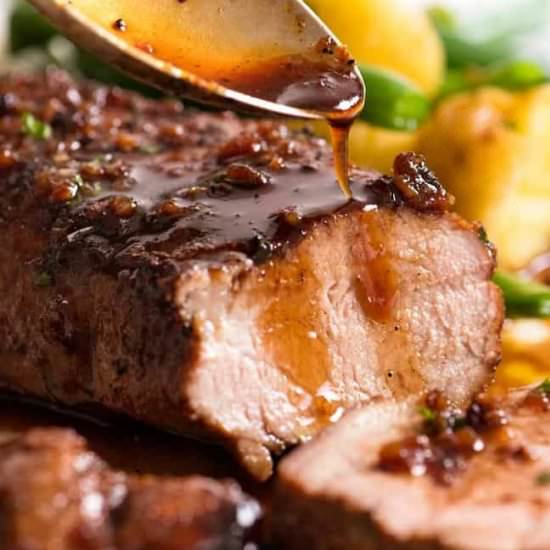 Honey Garlic Pork Tenderloin