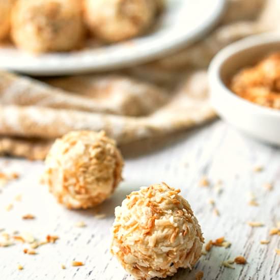 Keto Coconut Cake Protein Bites
