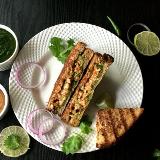 Paneer Tikka Sandwiches