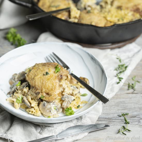 Skillet Chicken and Orzo
