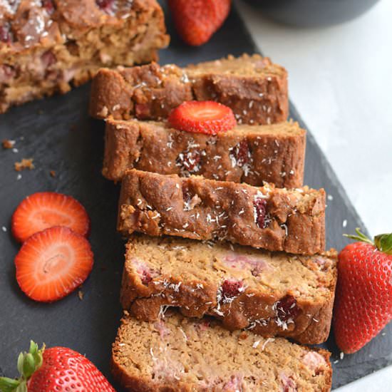 Gluten Free Strawberry Banana Bread