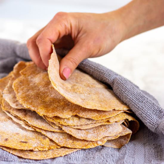 Homemade Whole Wheat Tortillas