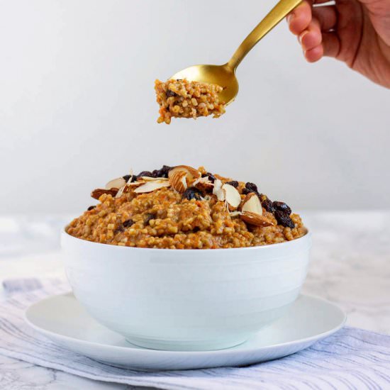 Vegan Carrot Cake Oatmeal