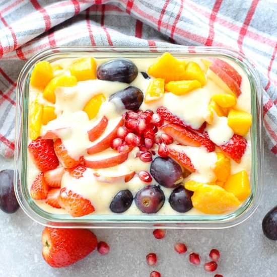 Chilled Fruit Custard