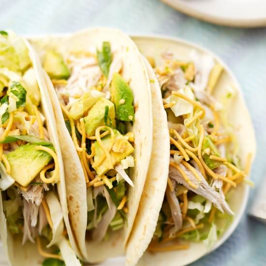 Chicken & Crunchy Noodle Salad Taco