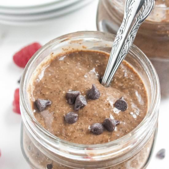 Chocolate Collagen Chia Pudding