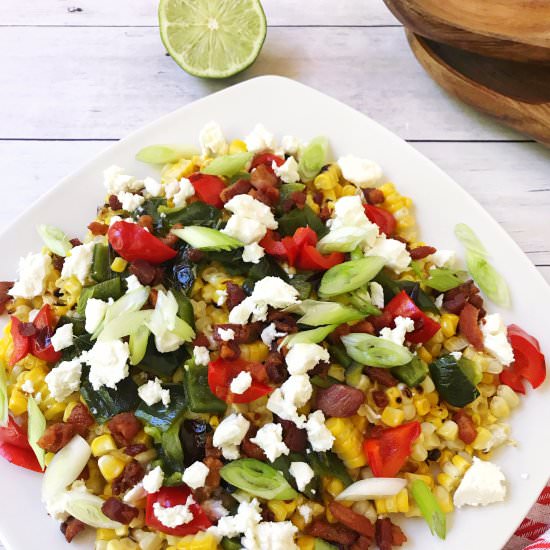 Loaded Sweet Corn {off the cob}