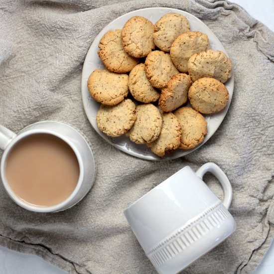 Almond Flour Tahini Cookies