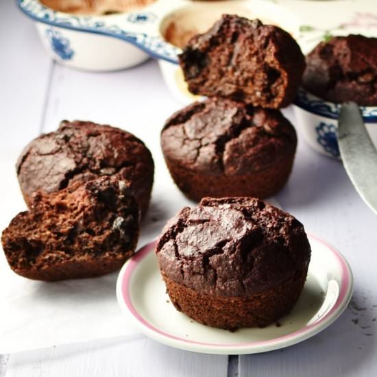 Beetroot Chocolate Muffins