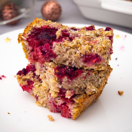 Raspberry Baked Oatmeal Recipe