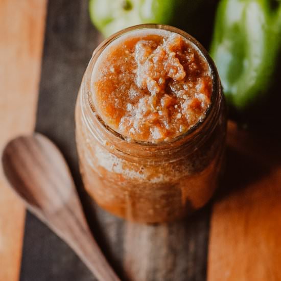 Spicy Fermented Bell Pepper Salsa