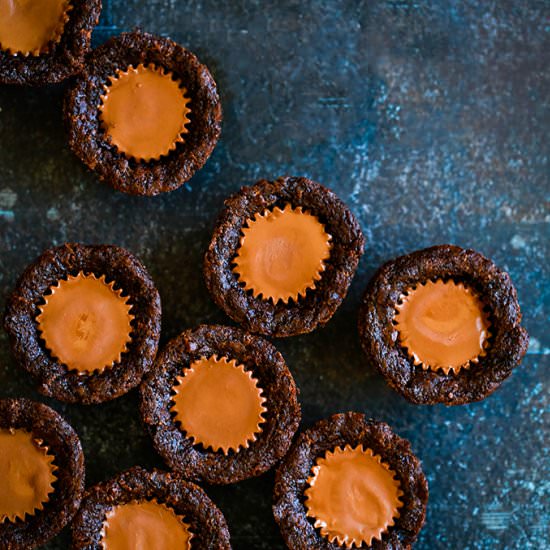 Peanut Butter Cup Brownie Bites