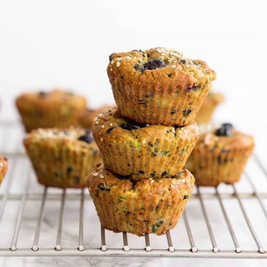 Blueberry Zucchini Muffins