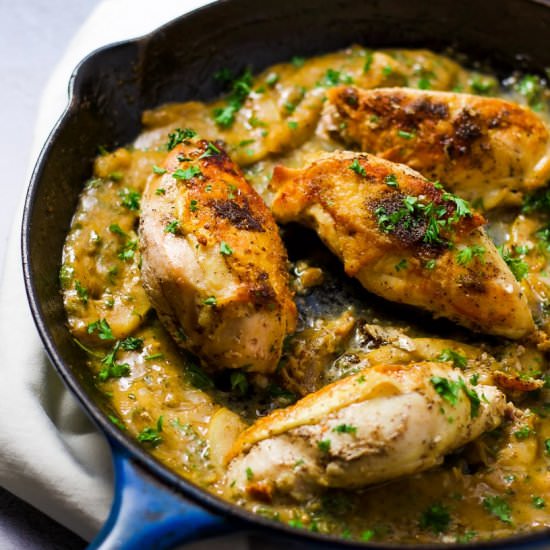 Skillet Chicken 3 Lemon Sauce