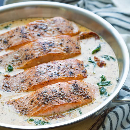 creamy tuscan salmon
