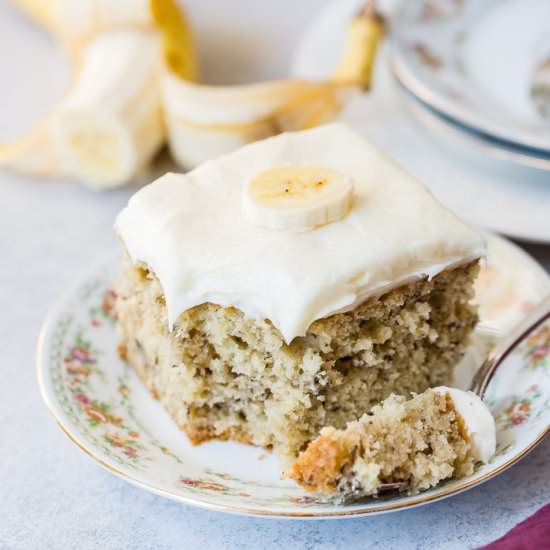 THE BEST BANANA CAKE RECIPE