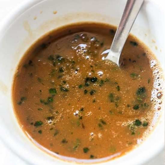 Honey garlic butter sauce