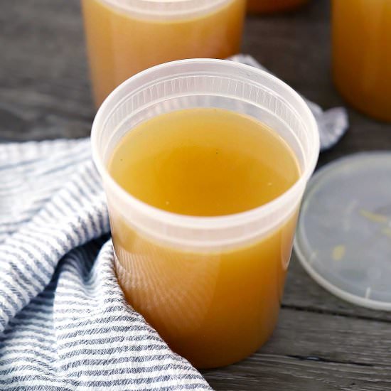 Homemade Chicken Stock from Scraps