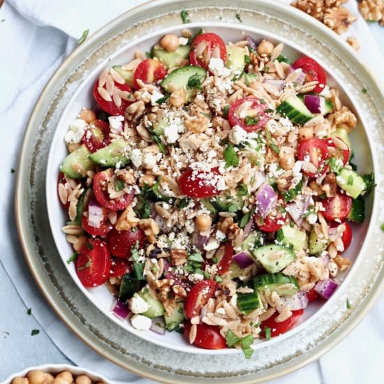 greek orzo pasta salad