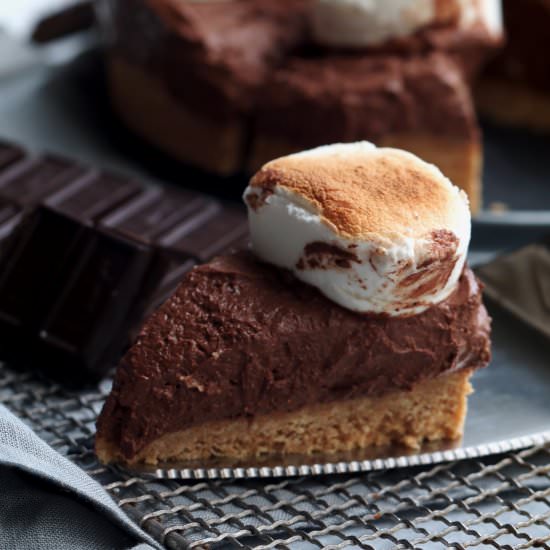easy no-bake s’mores pie