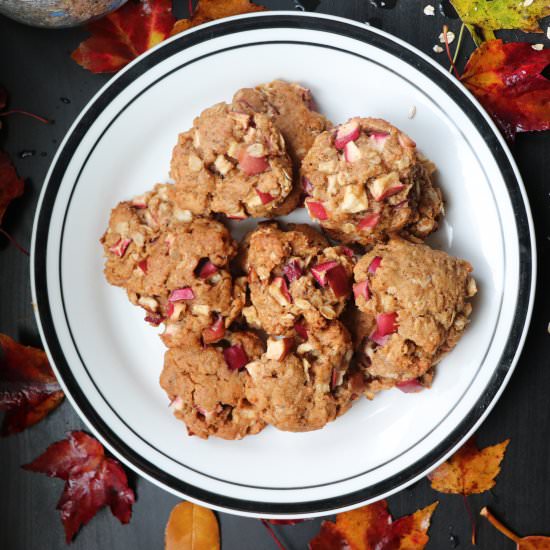 Almond, Oat and Apple Cookies