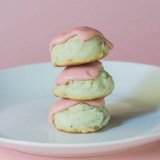 Vegan Pistachio Rosewater Cookies